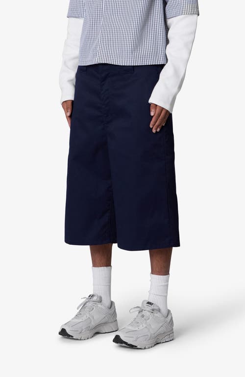 Mnml Ultra Baggy Work Shorts In Blue