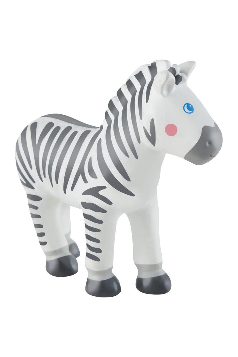 Little Friends Zebra - 4" Chunky Plastic Zoo Animal Toy Figure, Alternate, color, Multi