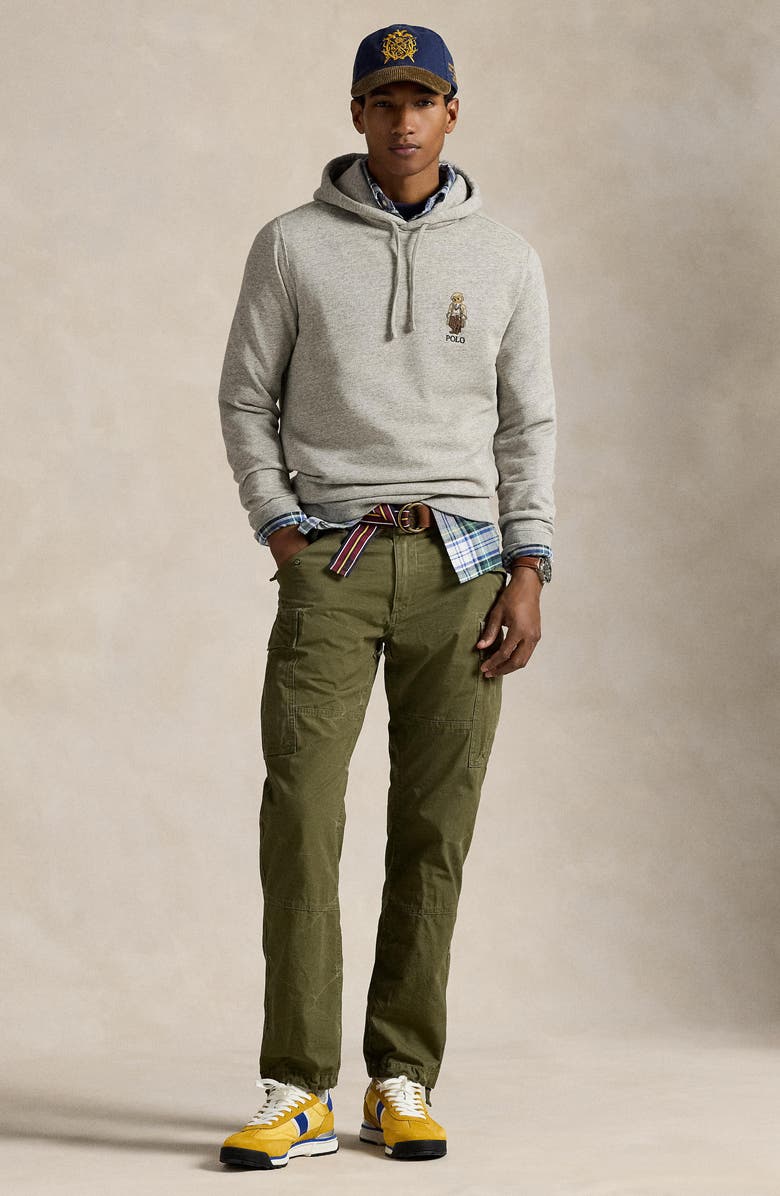 Polo Ralph Lauren Polo Bear Hoodie, Alternate, color, Loft Heather Bear