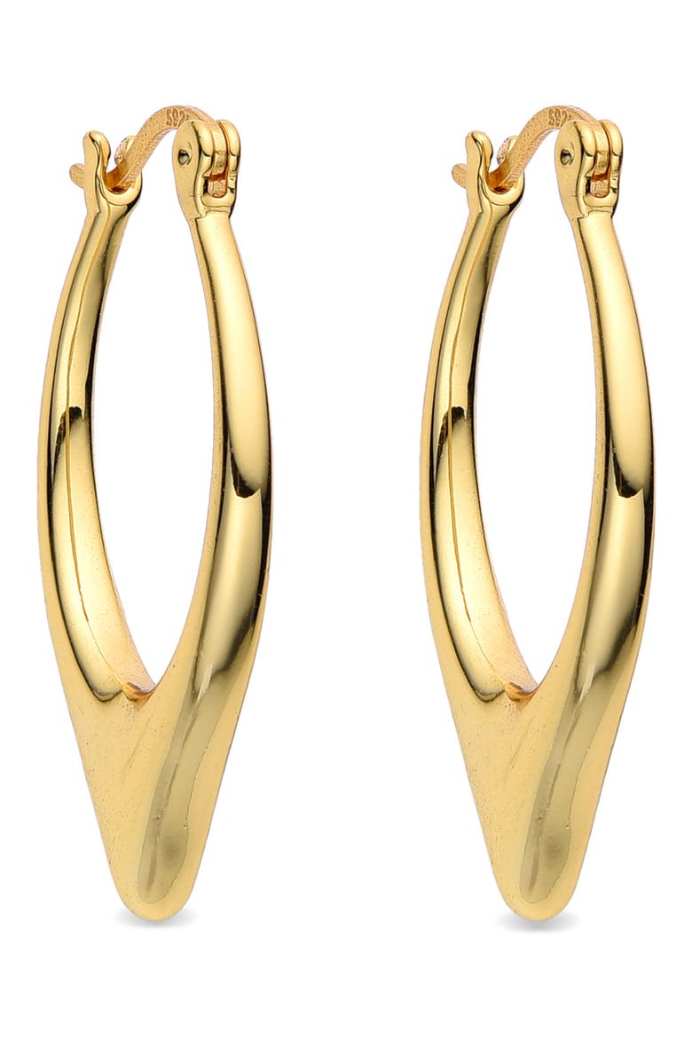 Mya Drop Hoop Earrings, Alternate, color, GOLD