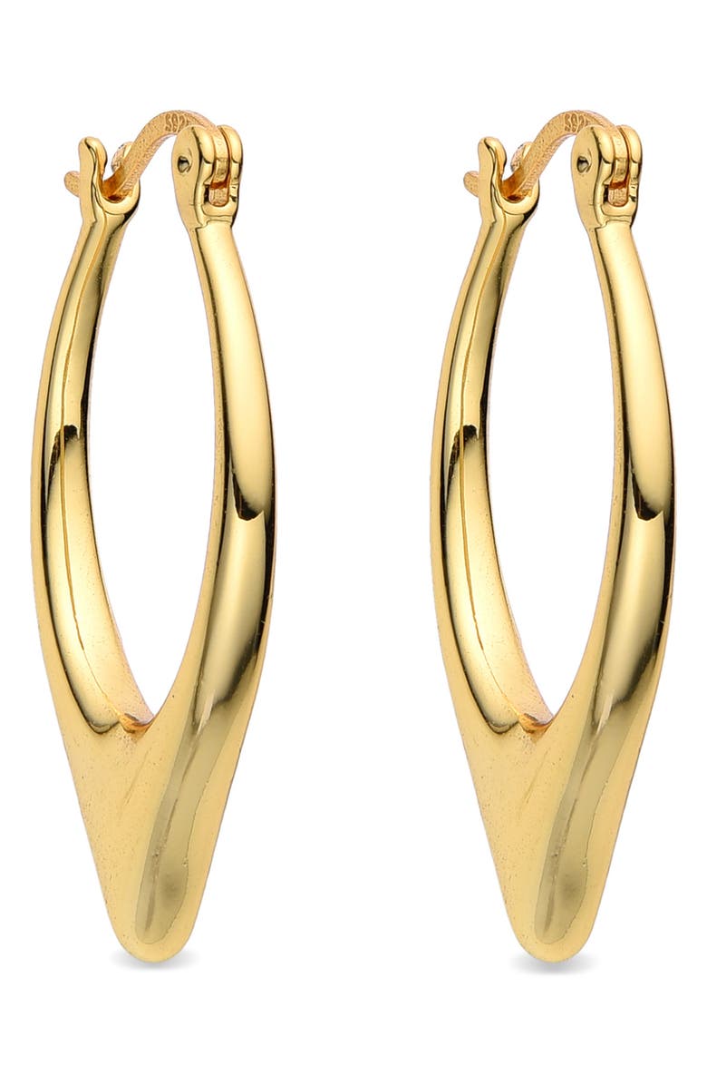 EYE CANDY LOS ANGELES Mya Drop Hoop Earrings, Alternate, color, Gold