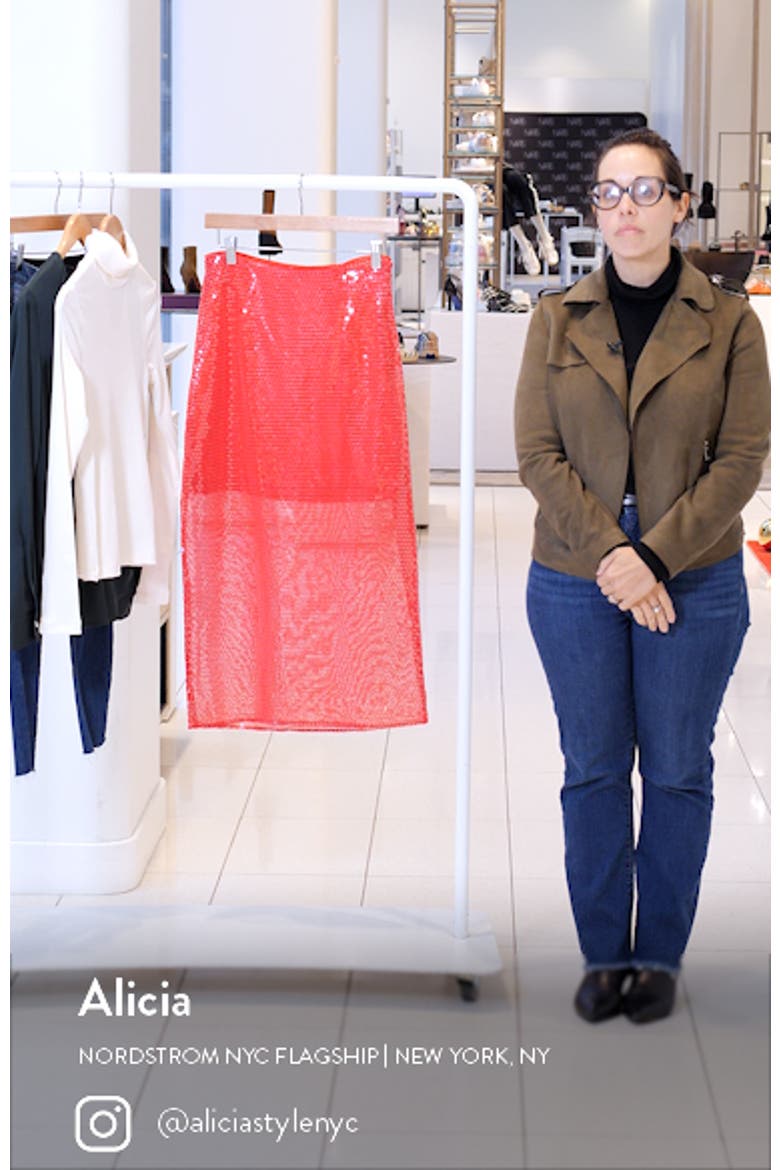 Sequin Midi Skirt video