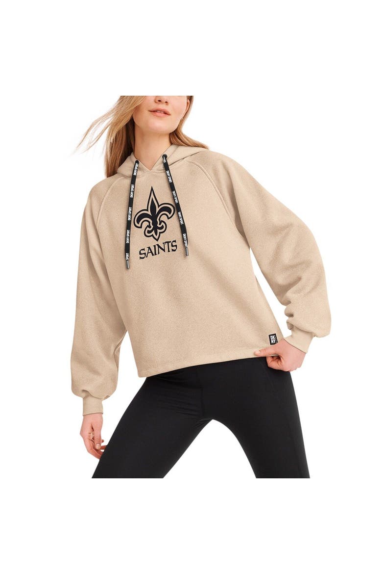 Women's DKNY Sport Cream New Orleans Saints Debbie Dolman Raglan Pullover Hoodie, Main, color, Cream