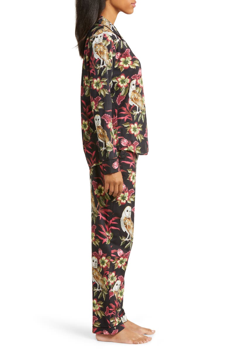 Desmond & Dempsey Long Sleeve Cotton Pajamas, Alternate, color,