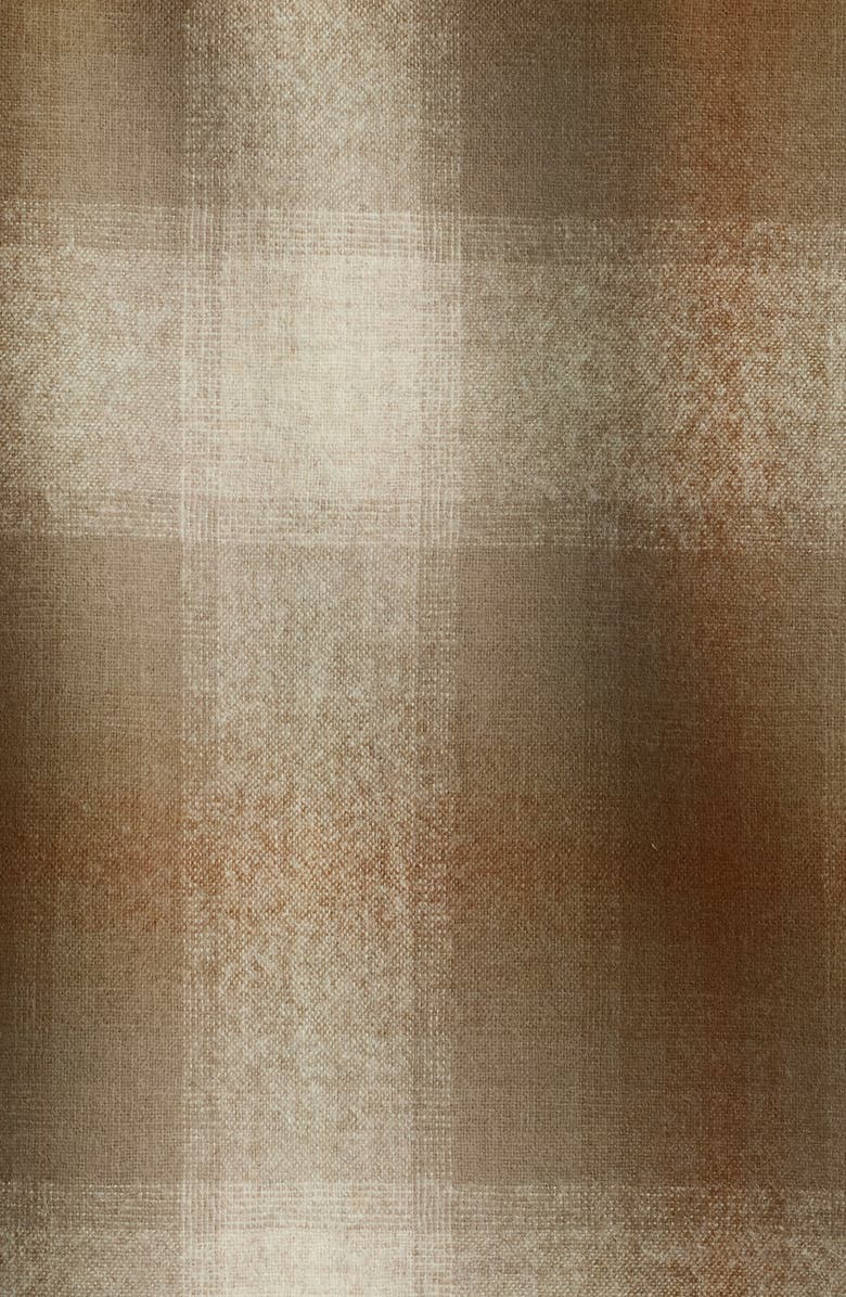 Pendleton Board Plaid Wool Flannel Button-Up Shirt, Alternate, color, Tan Mix/ Olive Ombre