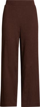 AK ANNE KLEIN Crinkle Ankle Wide Leg Pants
