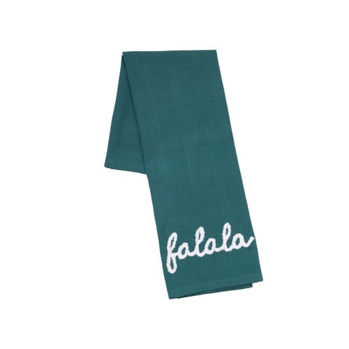 Carol & Frank A Christmas Holiday Tufted Solid Towel Collection In Green