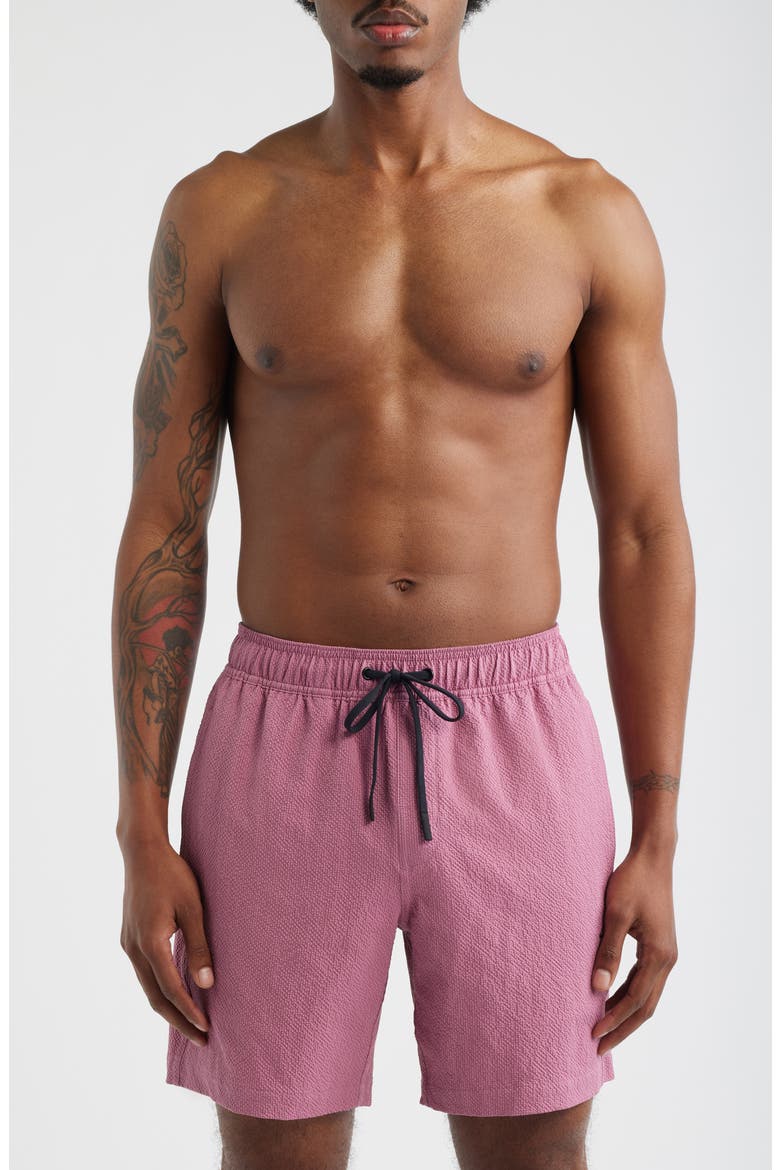 Lido Swim Trunks, Main, color, ROSE