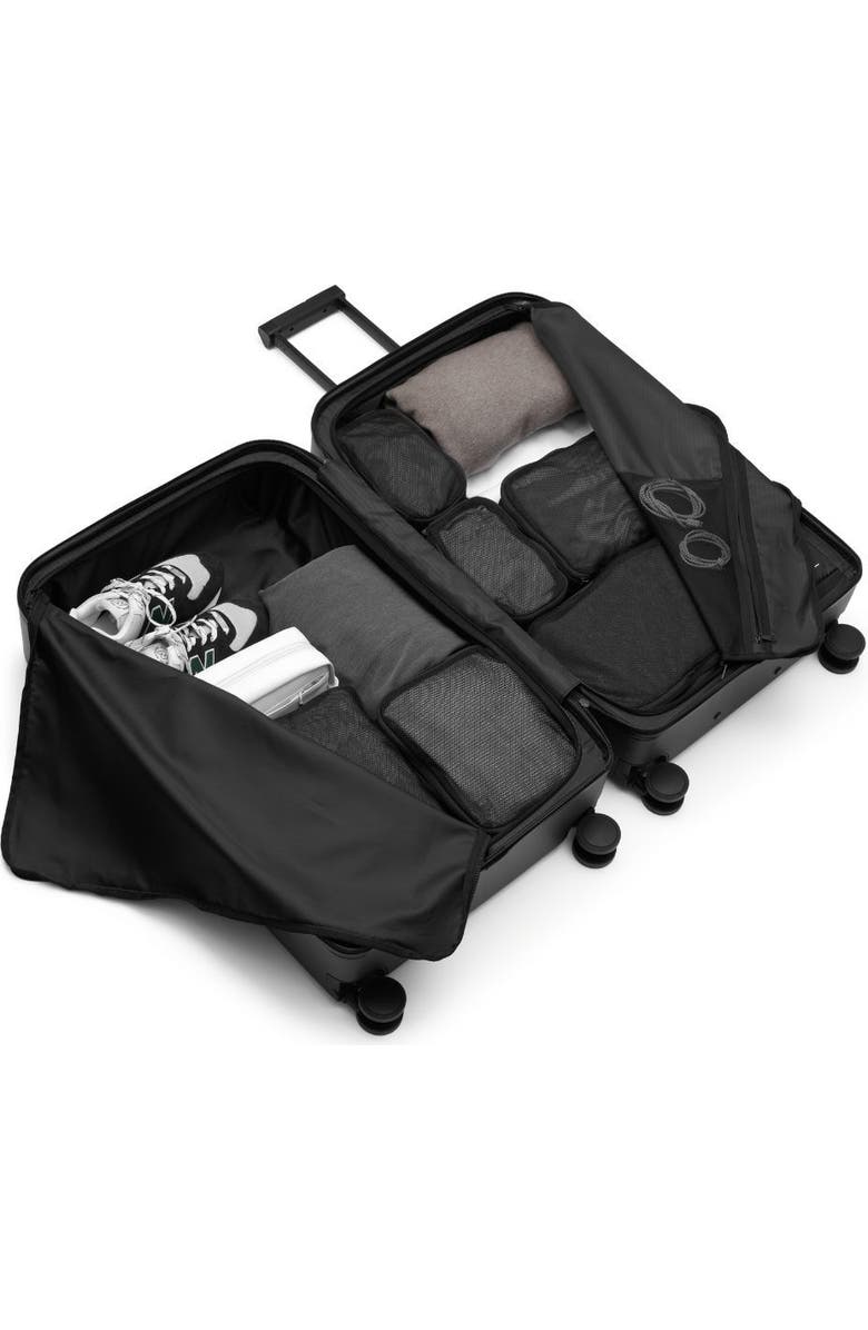 D_b_ Ramverk Pro Hardside 28 Inch Checked Luggage Spinner with Buckle Closure, Alternate, color, Black Out