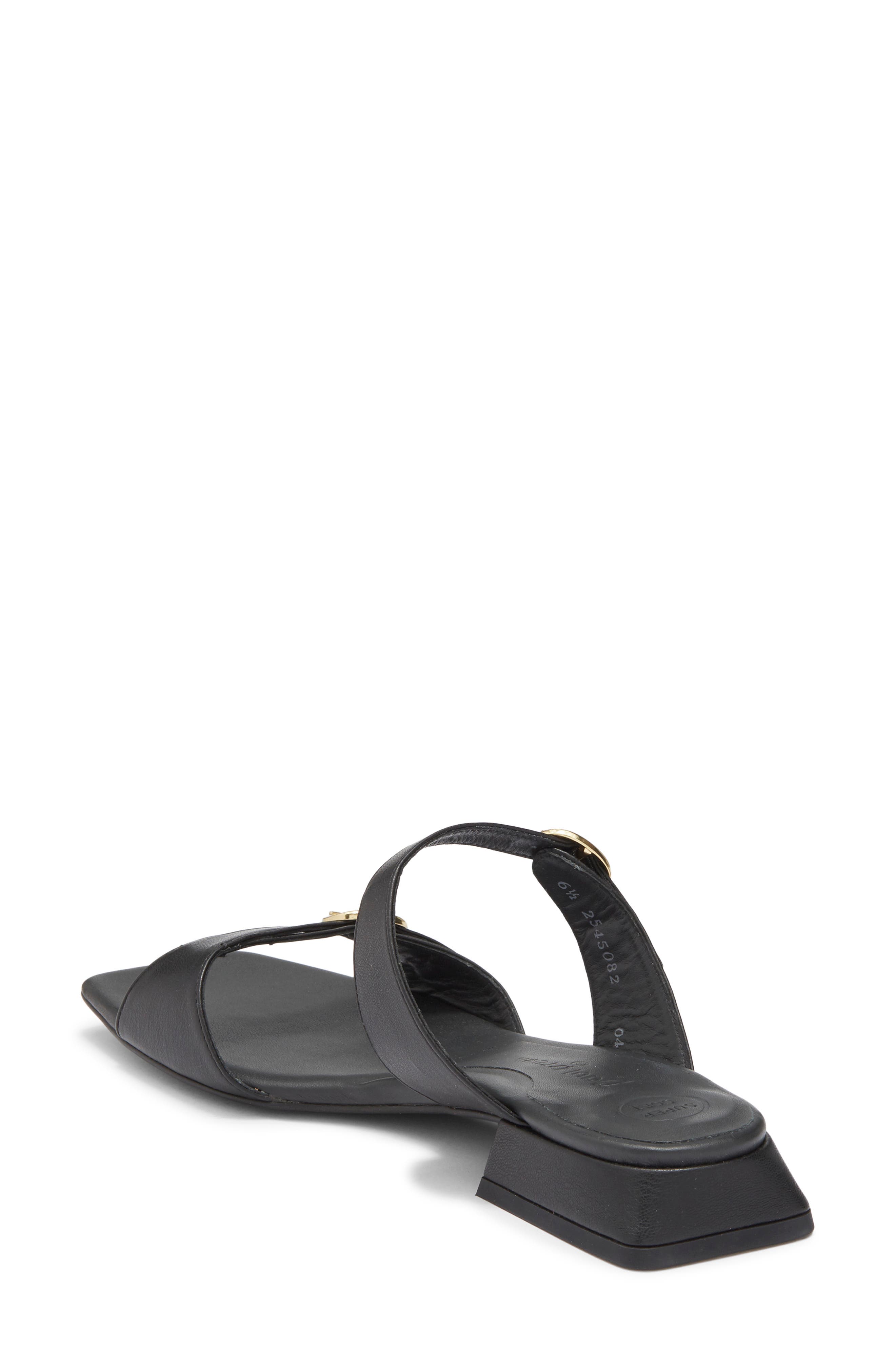Paul Green Denice Slide Sandal, Alternate, color, Black Future Nappa