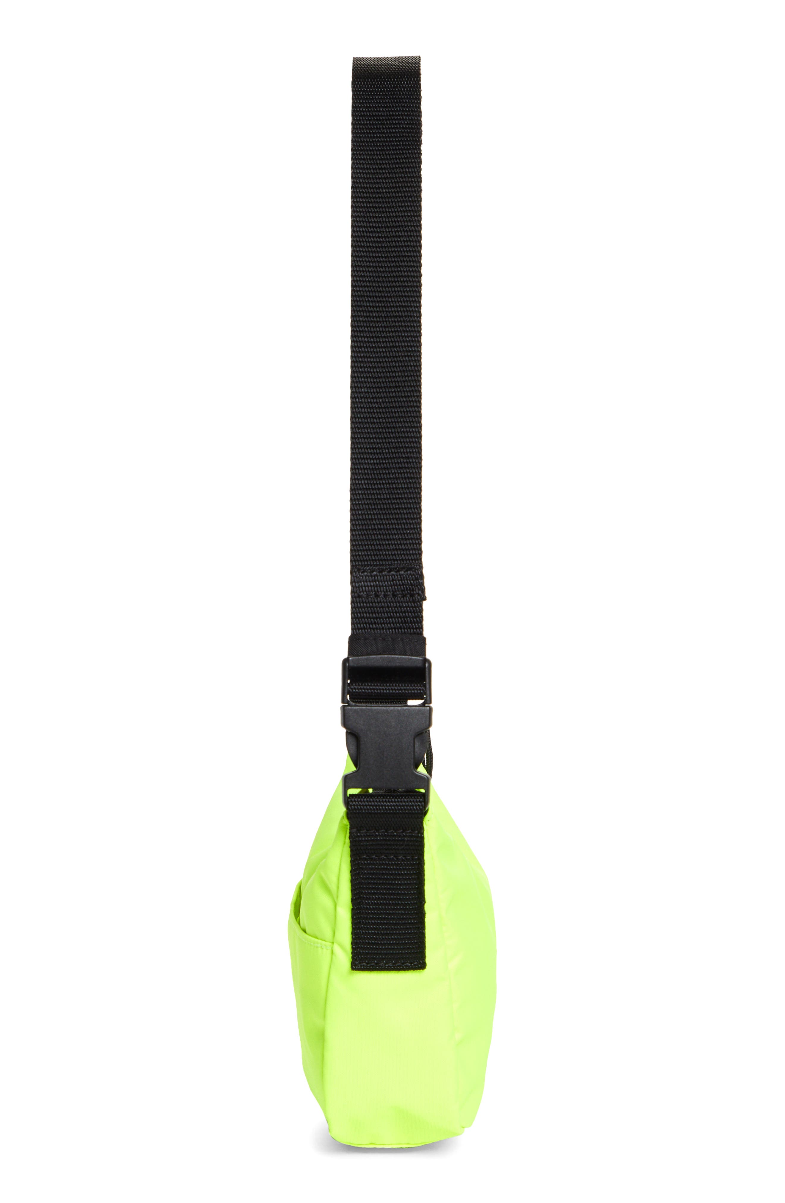 Small Wheel Logo Shoulder Bag, Alternate, color, FLUO YELLOW/ L BLACK