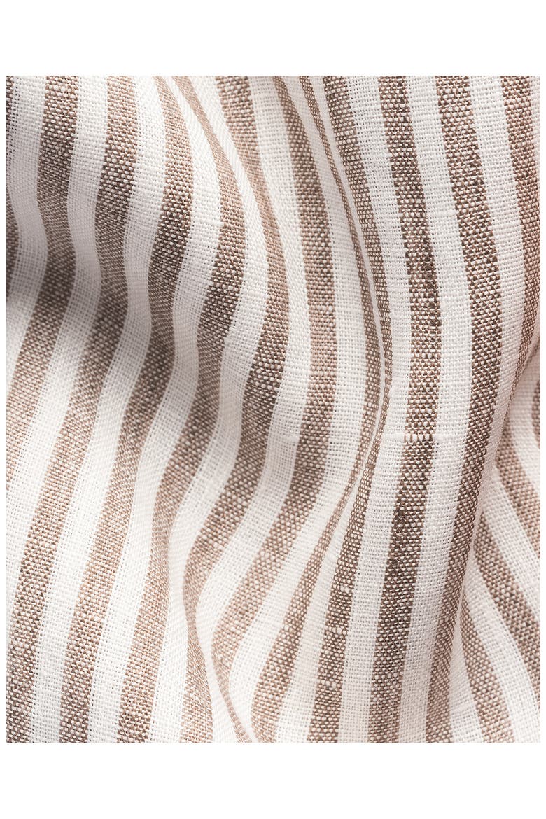 Regular Fit Bengal Stripe Linen Dress Shirt, Alternate, color, LIGHT BEIGE