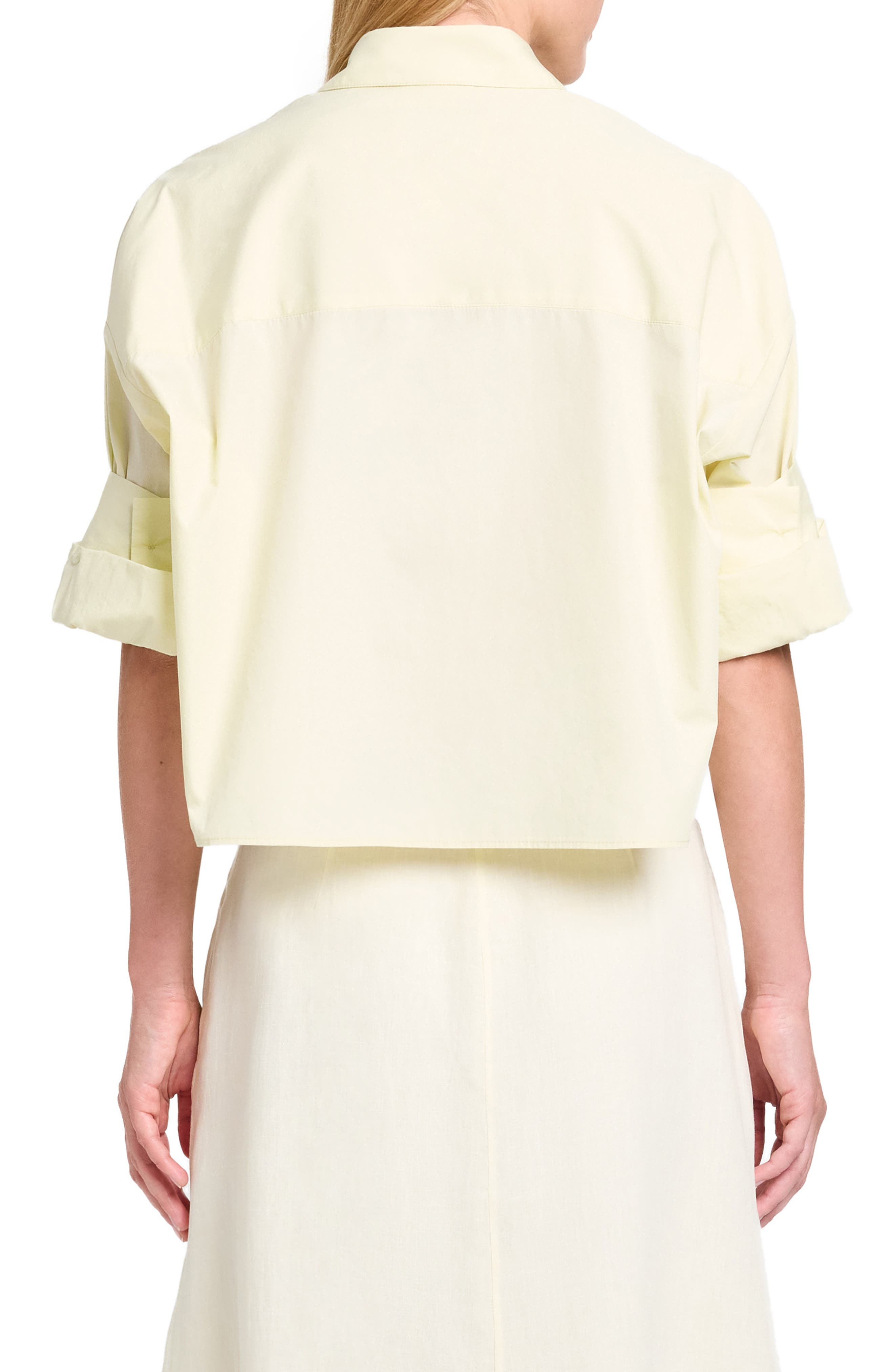 Next Ex Crop Linen Button-Up Shirt - image 4
