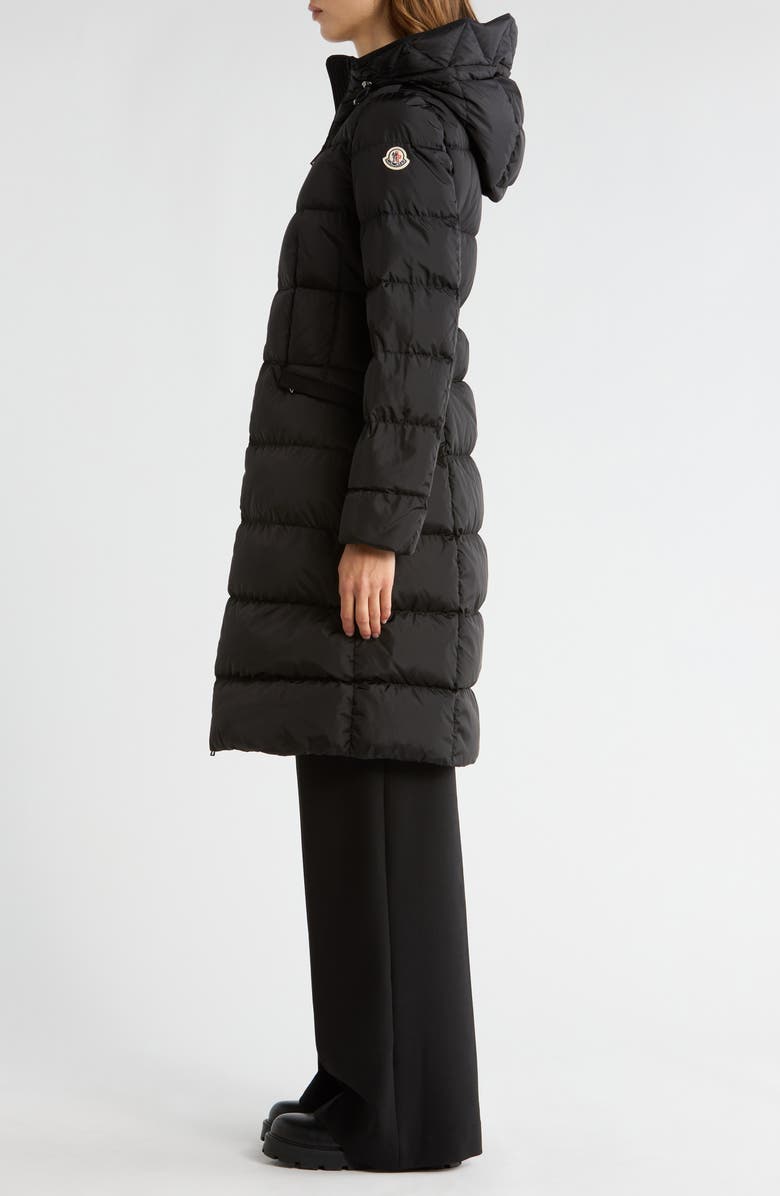 Moncler Avocette Hooded Quilted Down Puffer Coat, Alternate, color, Black