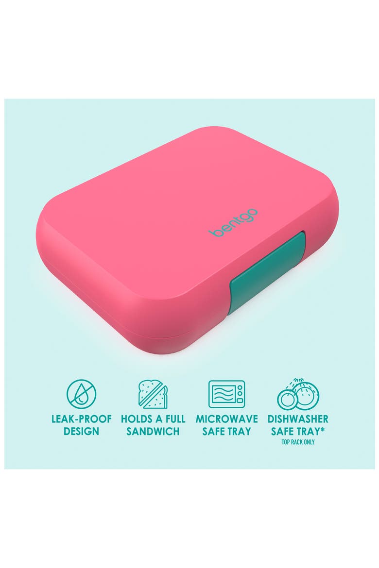 Pop Lunch Box - Coral/Teal, Alternate, color, CORAL TEAL