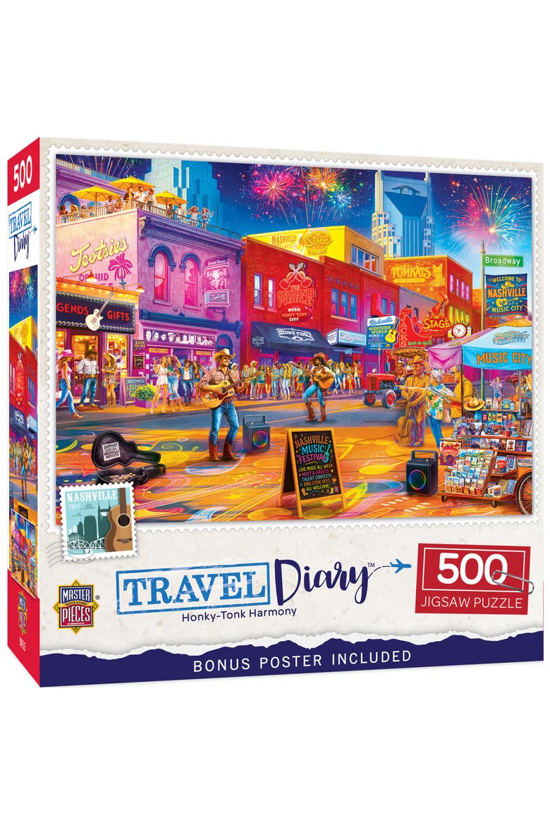 Honky-Tonk Harmony 500 Piece Puzzle, Main, color, Multicolor