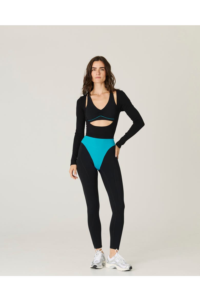 Combo Long Sleeve Top, Alternate, color, Black