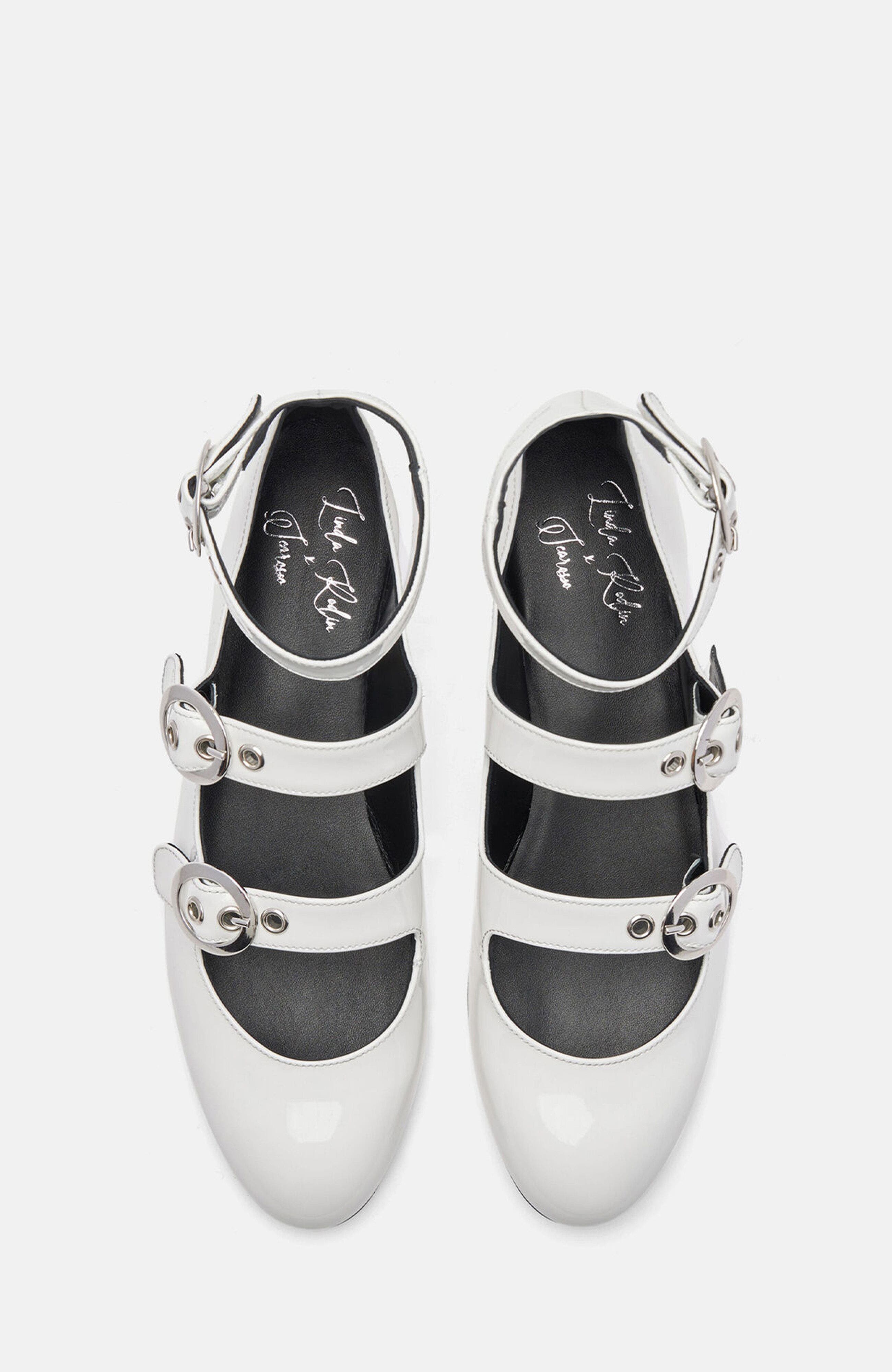 SCAROSSO Linda II Ballerinas, Alternate, color, White