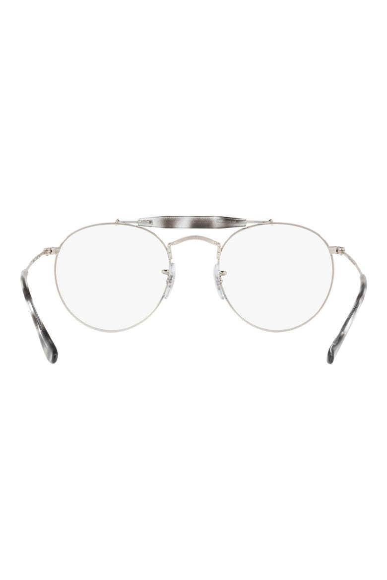 50mm Round Optical Glasses, Alternate, color, SILVER