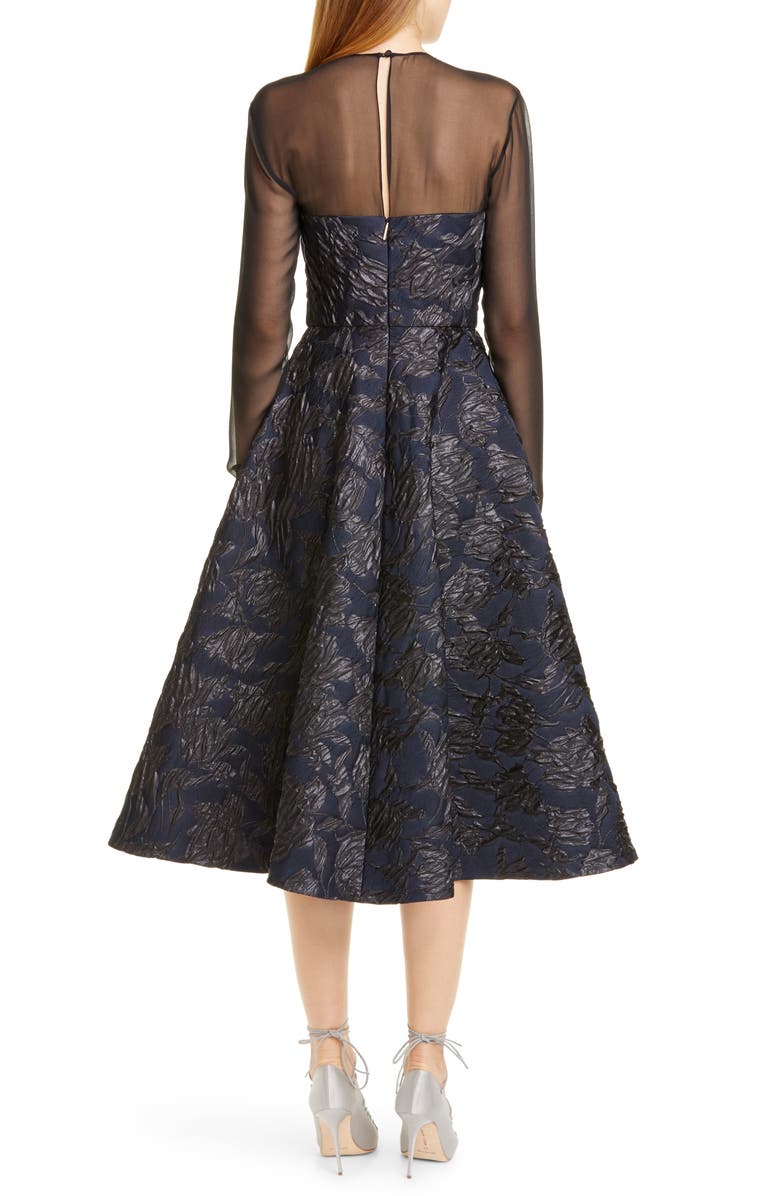 Jason Wu Collection Long Sleeve Tulip Cloqu Cocktail Dress | Nordstrom