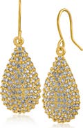 CZ by Kenneth Jay Lane Pavé Cubic Zirconia Teardrop Earrings
