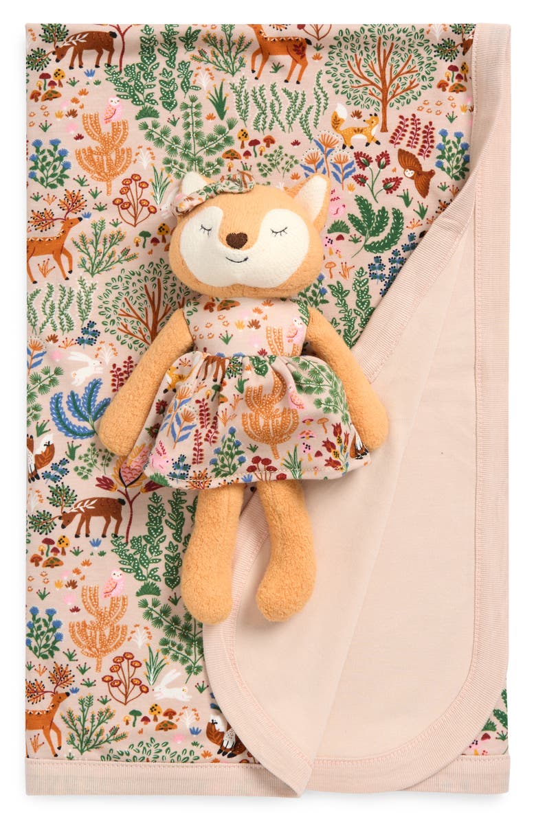 APPLE PARK Blanket & Stuffed Toy Set, Main, color, Boho Woodland