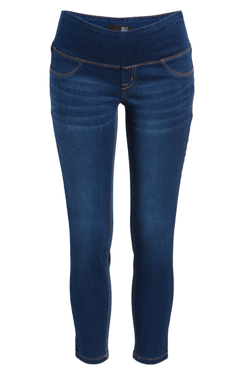 1822 Denim Butter Ankle Skinny Maternity Jeans, Alternate, color, 
