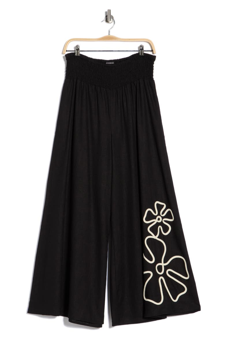 Wide Leg Pants, Alternate, color, RICH BLACK