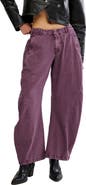 Free People Spotlight Washed Barrel Leg Trousers