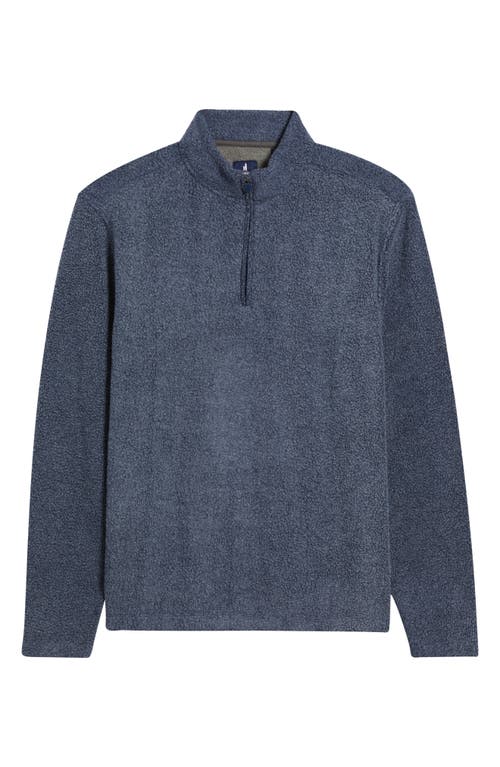 Johnnie-o Dion Fleece Half Zip Pullover In Blue