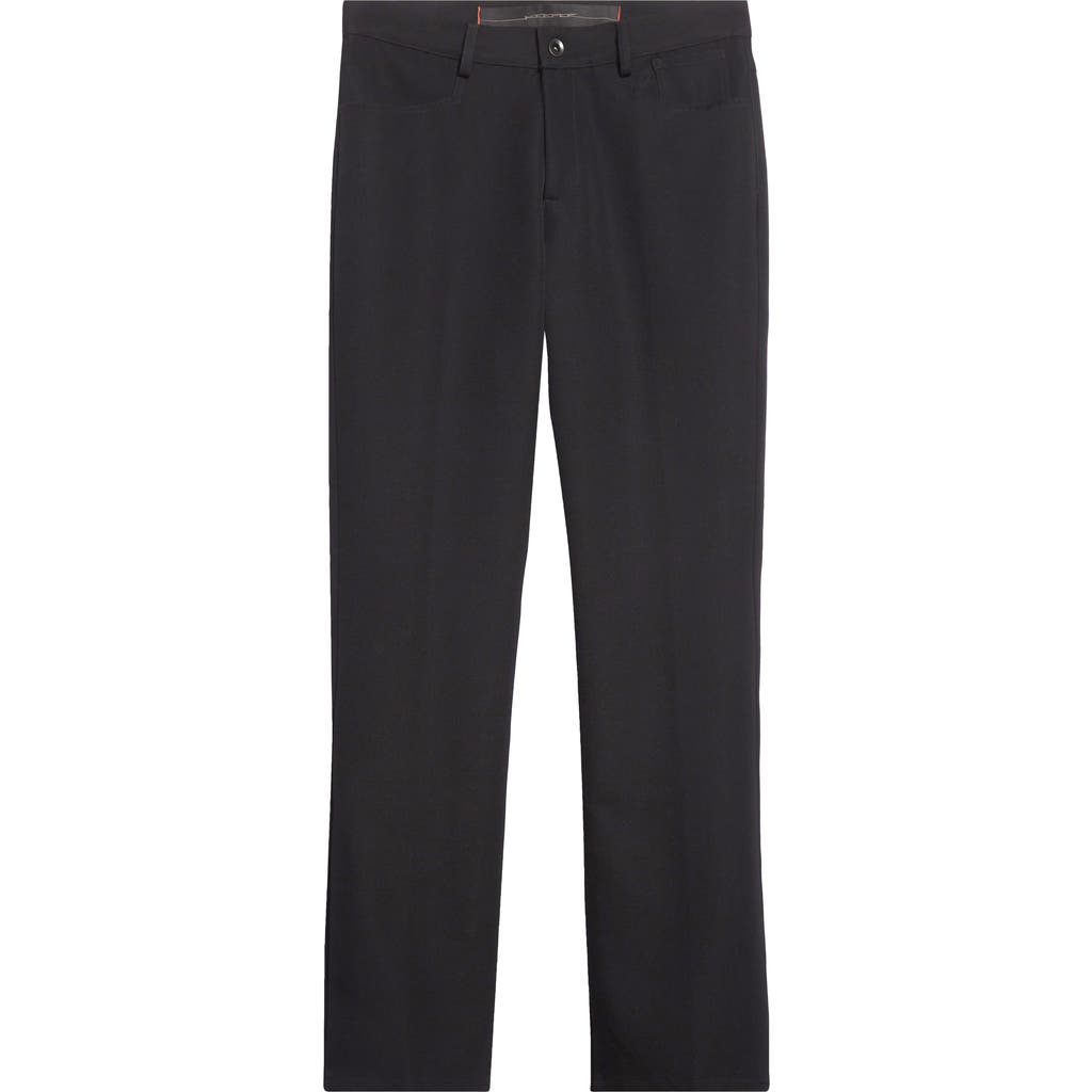 Jkeefer Corey Wool Blend Bootcut Pants In Black