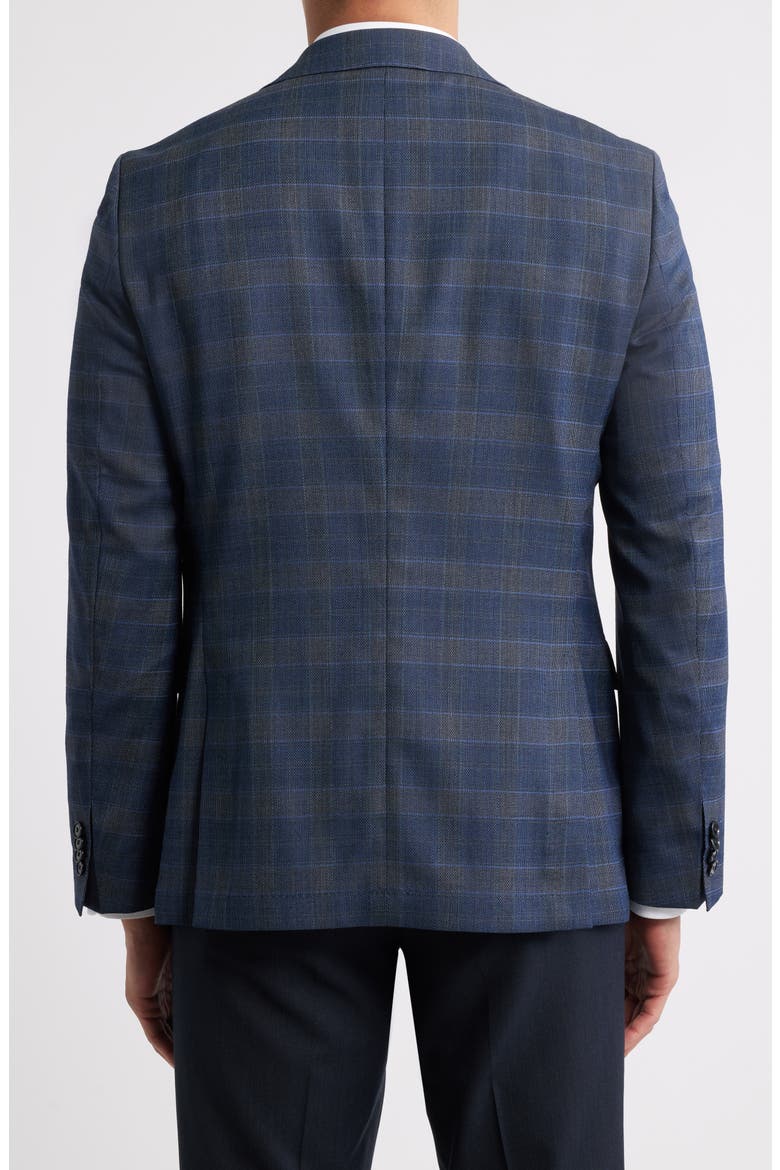 Hutson Plaid Sport Coat, Alternate, color, NAVY