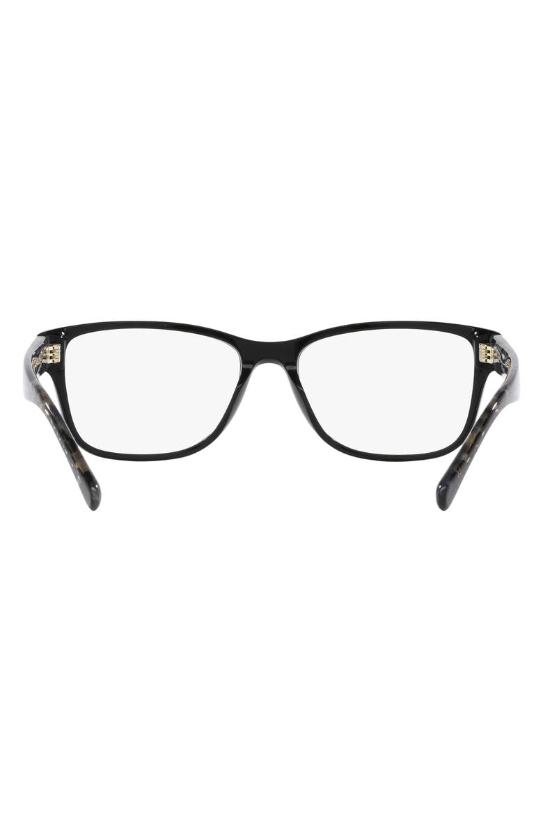 COACH 54mm Rectangular Optical Glasses, Alternate, color, 