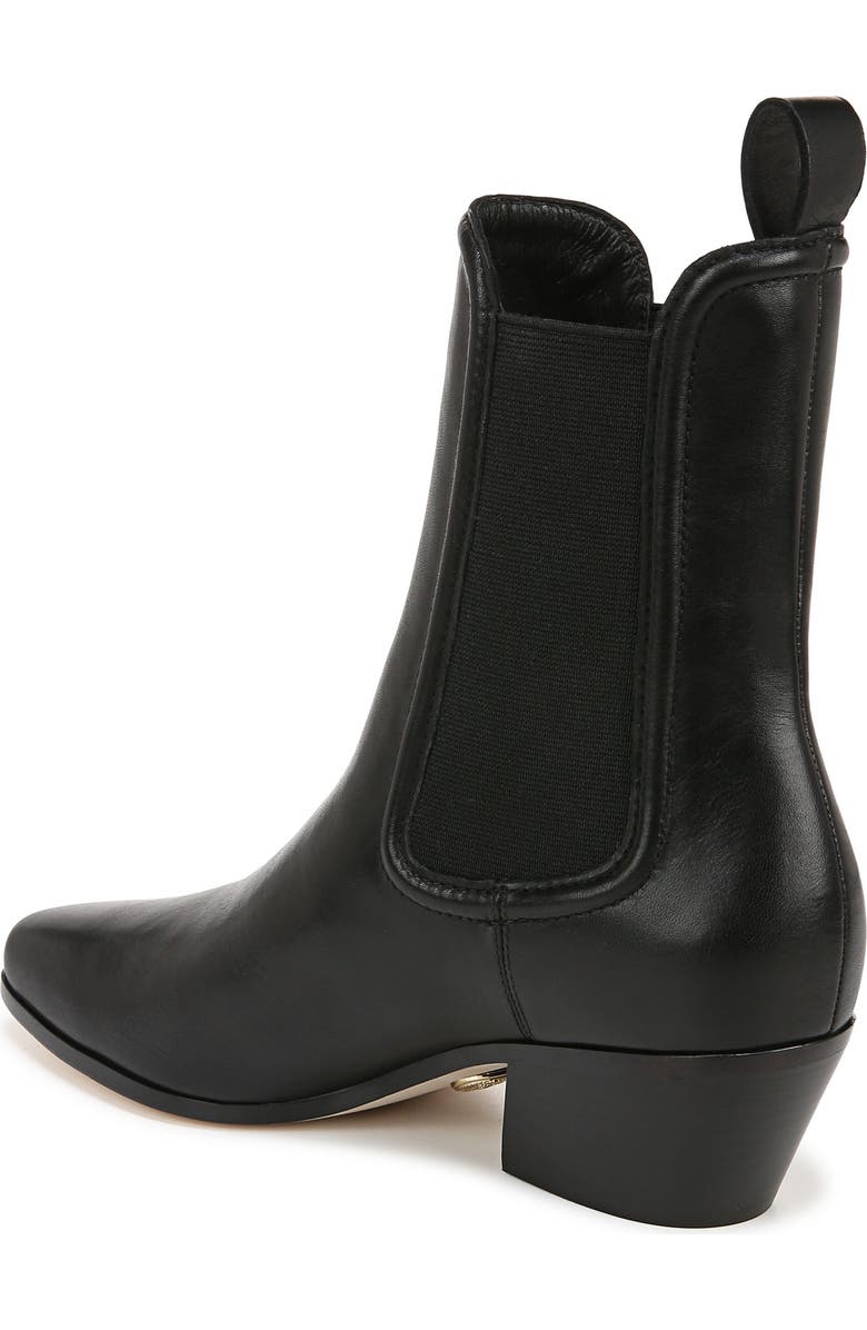 Veronica Beard Lada Chelsea Boot, Alternate, color, Black Leather