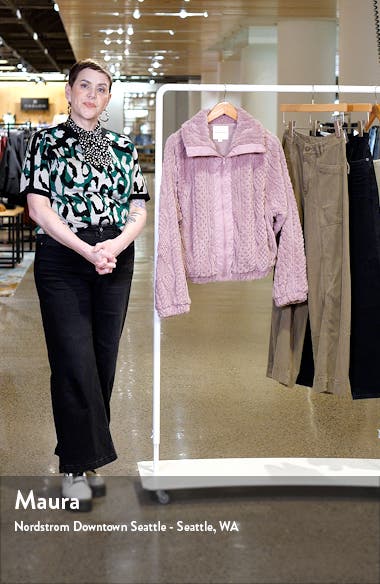 Cable Stitch Fleece Jacket