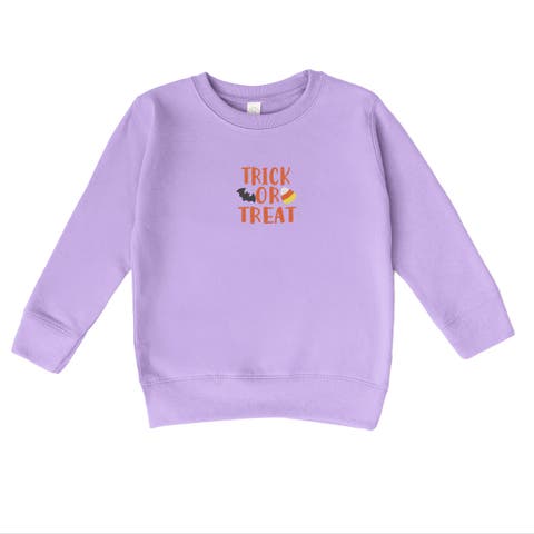 Embroidered Candy Corn Trick or Treat Toddler Graphic Sweatshirt