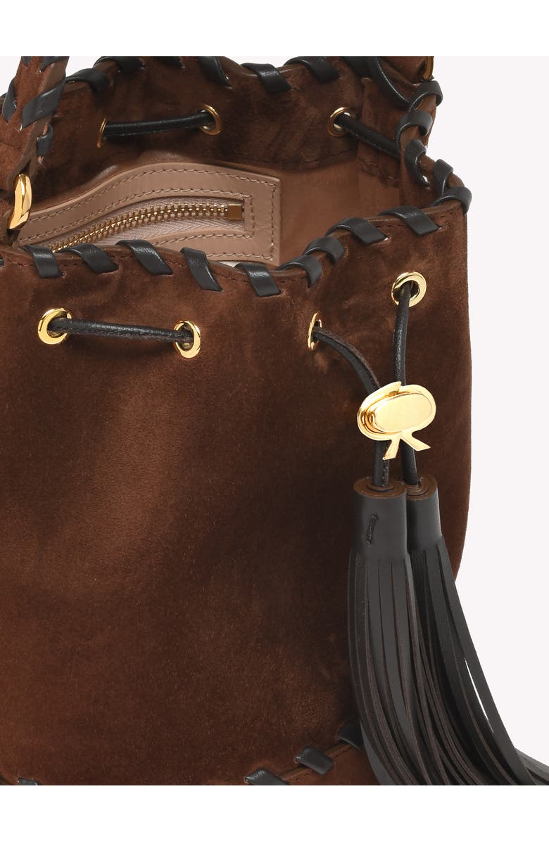 Gianvito Rossi Sienna Zaira Crossbody Bag, Alternate, color, Brown Suede