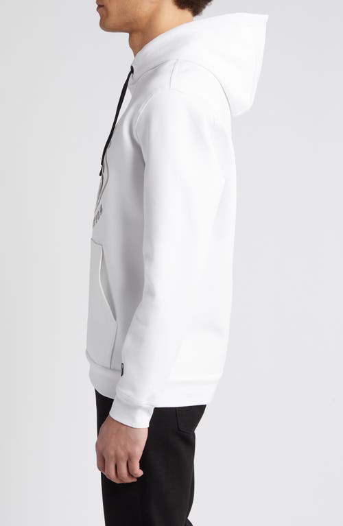 Shop Hugo Boss Boss X Nfl Touchback Graphic Hoodie In Las Vegas Raiders White