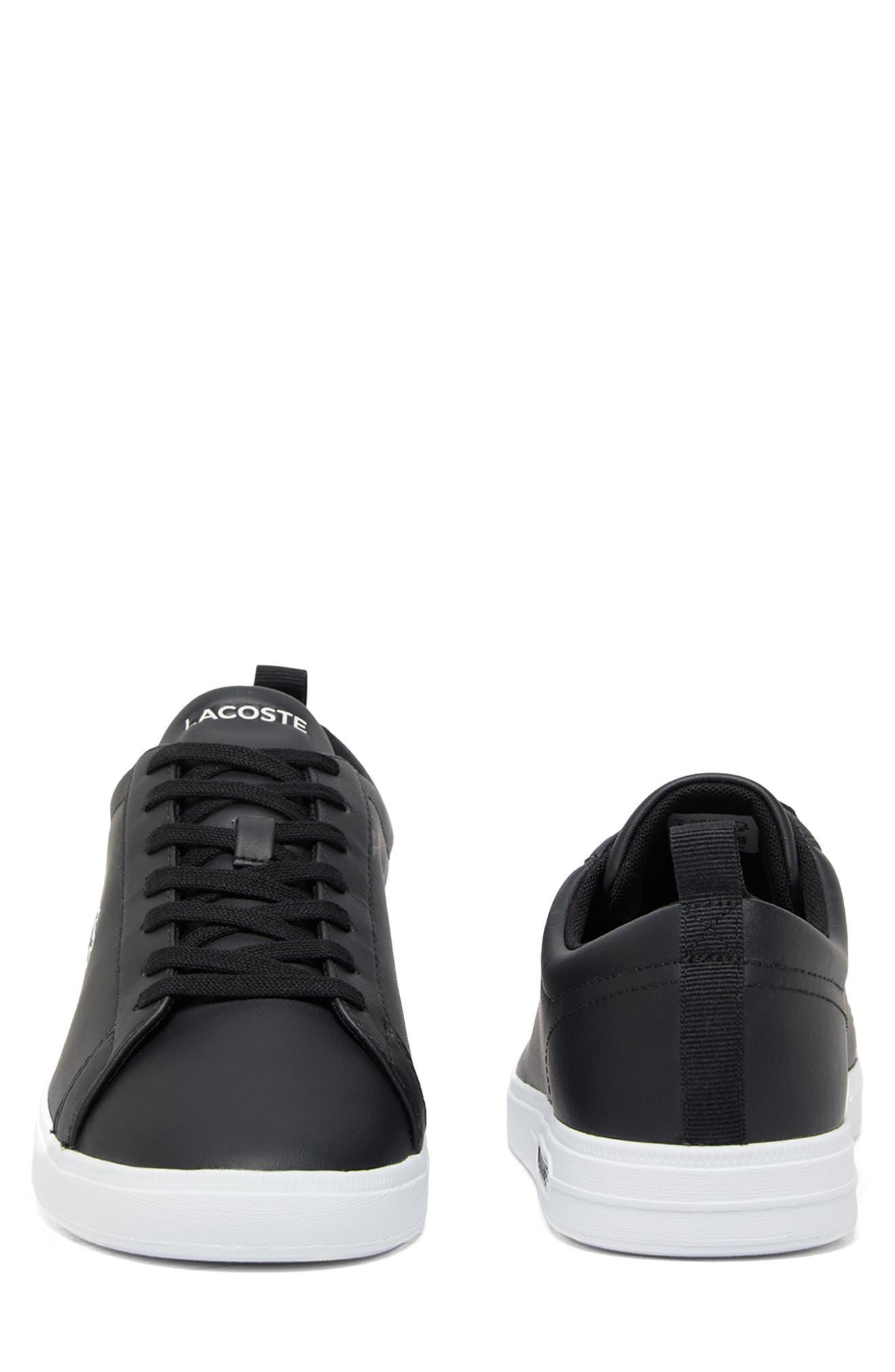 Lacoste Low Top Sneaker, Alternate, color, Black/ White