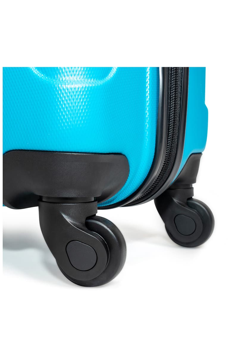 Out of Bounds Lightweight Hardside 4-Wheel Spinner Luggage, Alternate, color, TEAL