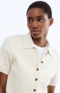 H&M Short-sleeved Collared Cardigan