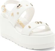 KARL LAGERFELD PARIS Cleome Slingback Platform Wedge Sandal
