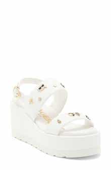 KARL LAGERFELD PARIS Cleome Slingback Platform Wedge Sandal