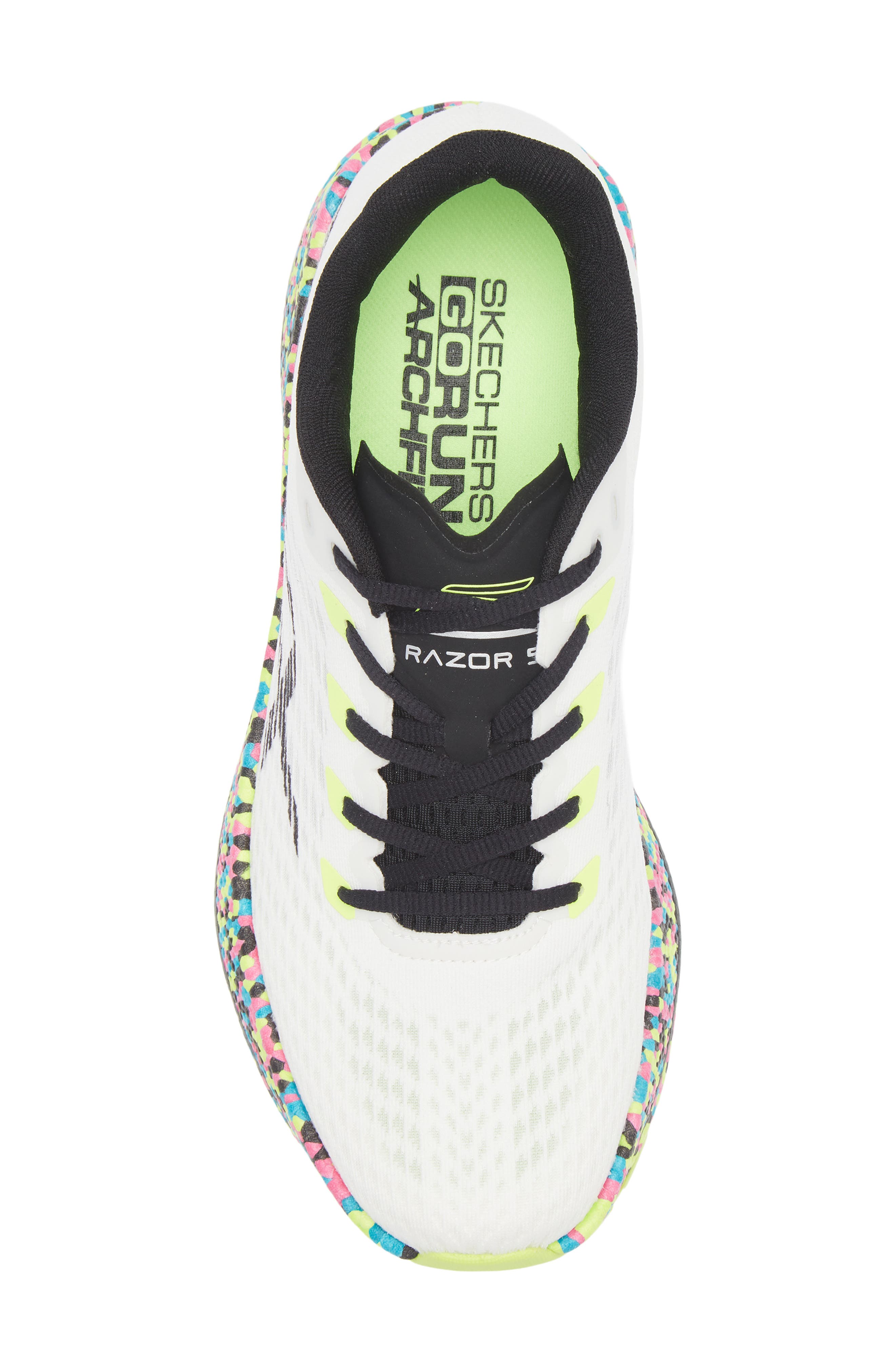 GO RUN Razor 5 Running Shoe, Alternate, color, WHITE MULTI