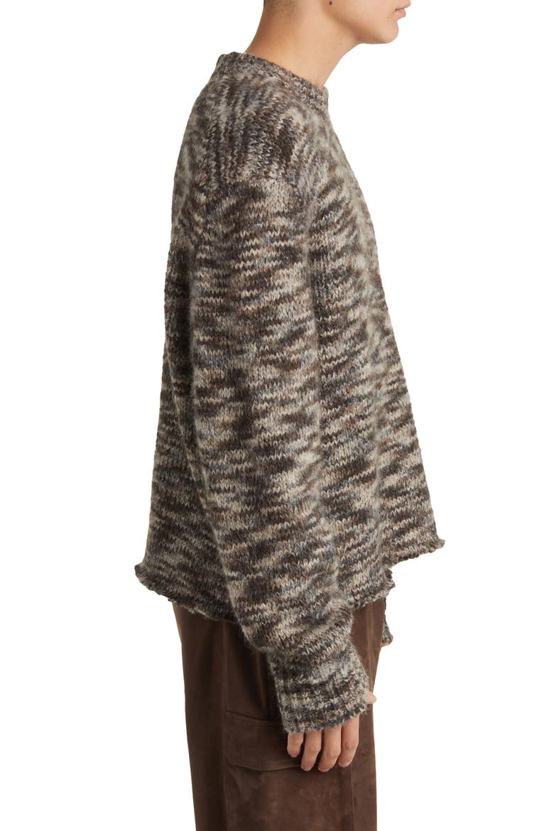 Crewneck Sweater, Alternate, color, MARRON MULTI