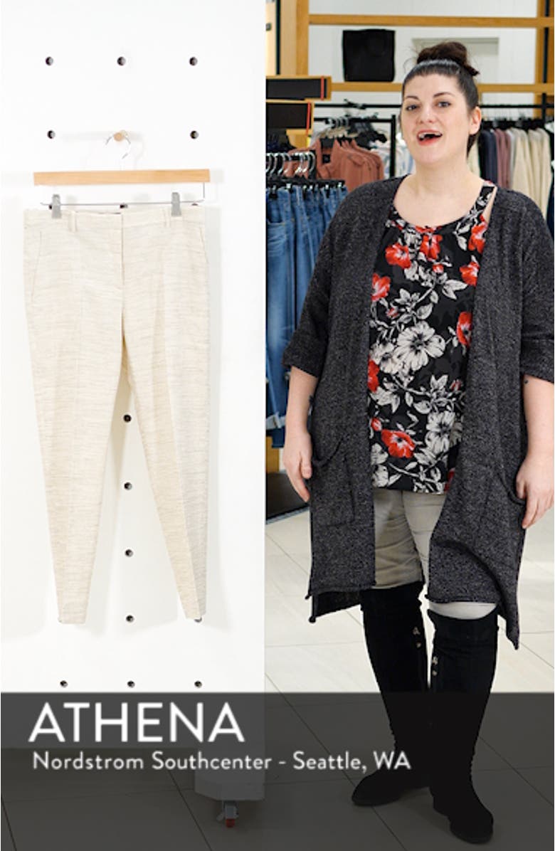 Sharkskin Crunch Tailored Ankle Trousers, sales video thumbnail