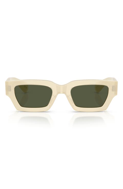 50mm Jil Sander Edition 6 Rectangular Sunglasses