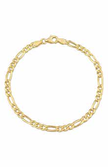DELMAR 3.8mm Figaro Link Bracelet