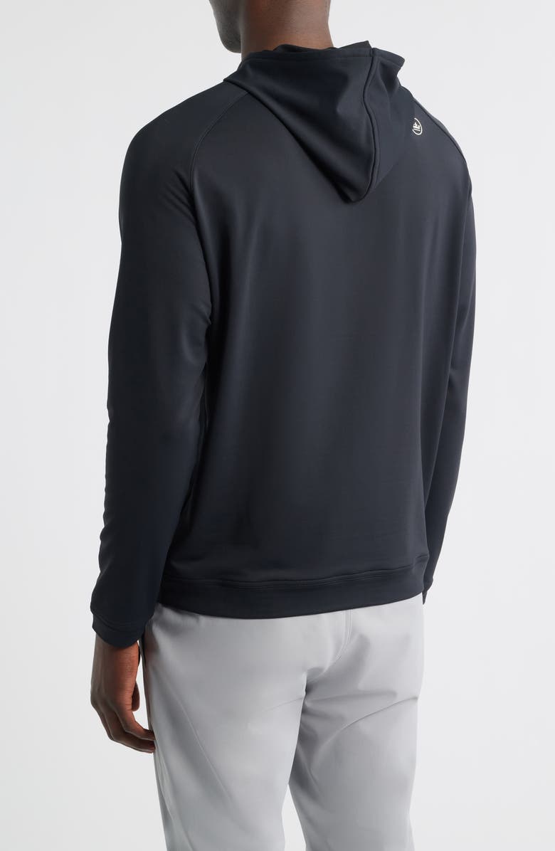 Peter Millar Pine Performance Hoodie, Alternate, color, Black