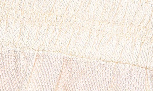 Cami Nyc Alysin Metallic Smocked Camisole In Cream